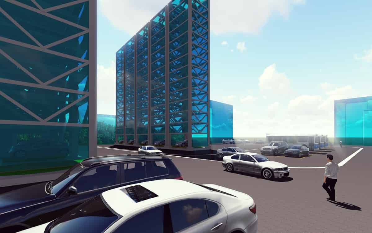 北京西單地區停車引誘將年根建成投用